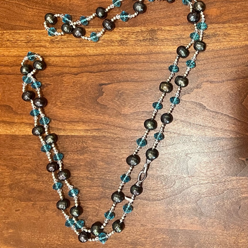 Long beaded necklace